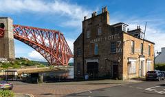 Albert Hotel and Forth Bridge, North Queensferry, Scotland