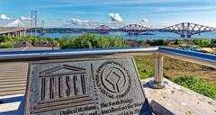 View of the bridges over the Firth of Forth