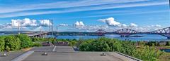 View of the bridges over the Firth of Forth