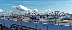 View of the bridges over the Firth of Forth