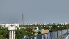 Kolkata Skyline over the Maidan