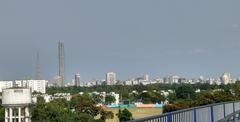 Kolkata skyline over the Maidan