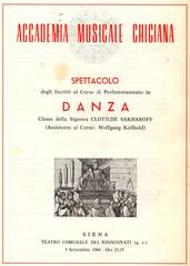 Accademia Musicale Chigiana 1964 program cover