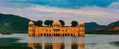 JalMahal of Jaipur surrounded by water