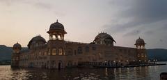 Close-up of Jal Mahal at dawn