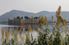 Jal Mahal palace in the middle of Man Sagar Lake, Jaipur, India