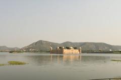 Jal Mahal palace surrounded by Man Sagar Lake in Jaipur