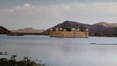 Jal Mahal in the middle of Man Sagar Lake, Jaipur