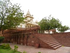 Jaswant Thada monument with clear blue sky