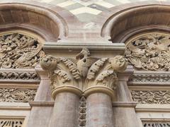 Stone Carving at Prag Mahal, Bhuj, Gujarat, India