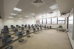 classroom with a modern design in Al Maarefa Colleges