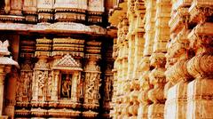 wall carving at Hathee Singh Jain Temple in Ahmedabad