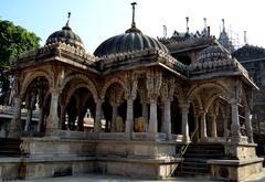 Hatheesing Jain Temple intricate façade