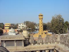 Hathisingh Jain Temple with Kirti Stambha in the background, Ahmedabad