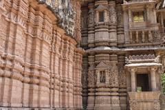 Carved Exterior Wall showcasing intricate designs and patterns