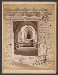 view of a passage in the Hathi Singh temple in Ahmedabad