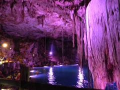 Cenote Dzitnup with ceiling hole in Valladolid