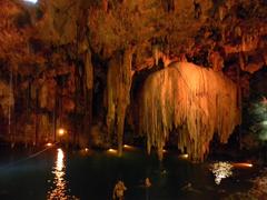 Cenote Dzitnup with natural ceiling hole