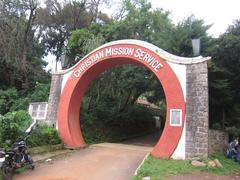 Christian Mission Service in Coonoor, surrounded by Nilgiri hills