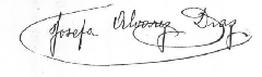 Signature of Josefina Álvarez Díaz