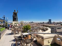 Rooftop terrace of Circulo de Bellas Artes in Madrid