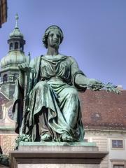 Public art at Augustine Platz, Vienna