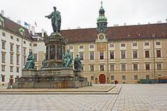 Imperial Apartments in Vienna with Emperor Francis I monument