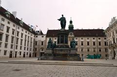 Panoramic view of Vienna with the Danube River