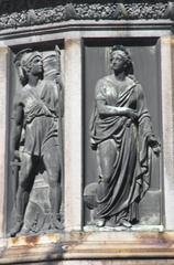 Bas-relief on a pedestal in Vienna