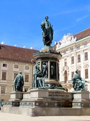 A picturesque view of Vienna showing charming historical buildings and a clear sky