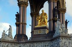 Albert Memorial in London at sunset