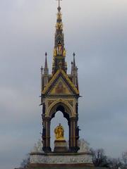 Albert Memorial in London with Gothic Revival style