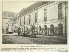 ancienne vue du musée de l'Abbaye Saint-Loup à Troyes