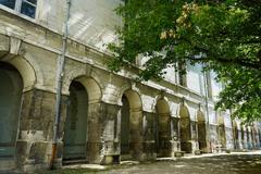 Ancienne Abbaye Saint-Loup in the museum courtyard