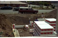 House construction site in Invermere, British Columbia