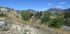 Train Track in Invermere, BC, Canada