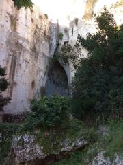 Ear of Dionysius limestone cave in Syracuse