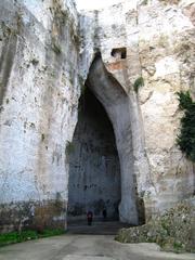 Ear of Dionysus limestone cave in the Archaeological Park of Neapolis, Syracuse, Sicily