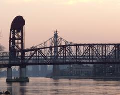 Roosevelt Island Bridge from Rainey Park in Astoria