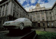 HA Schult Marble Car in front of Marble Palace