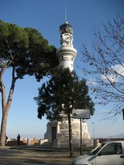 Lighthouse on a rocky shoreline