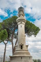 Faro del Gianicolo lighthouse on the Gianicolo hill in Rome