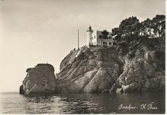 Lighthouse of Portofino seen from the sea in 1951