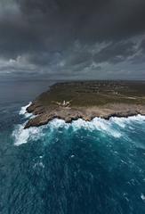 Faro Plemmirio coastline with lighthouse