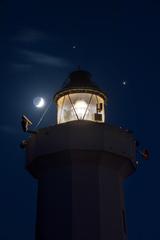 Jupiter and Saturn Conjunction on December 8, 2020, at Capo Murro di Porco Lighthouse