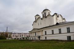 Yaroslav Courtyard and St. Nicholas Cathedral in Russia