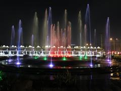 Diyatha Uyana Fountain at Night