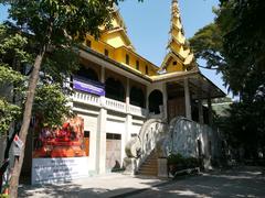 Temple building with Burmese-style roof