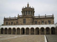 Back of the main building of Hospicio Cabañas in Guadalajara