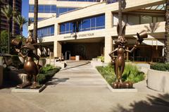 Warner Bros. Studio tour entrance with people